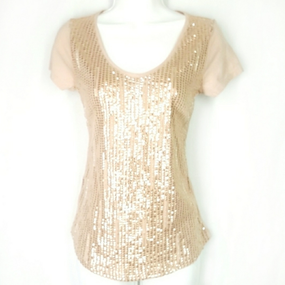 Ann Taylor Loft blouse, sequenced top, size Xsmall